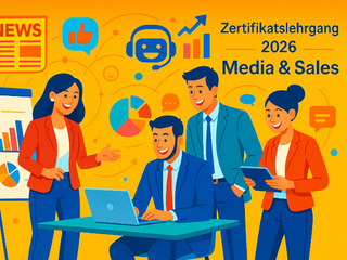 Keyvisual Zertifkatskurs Media & sales